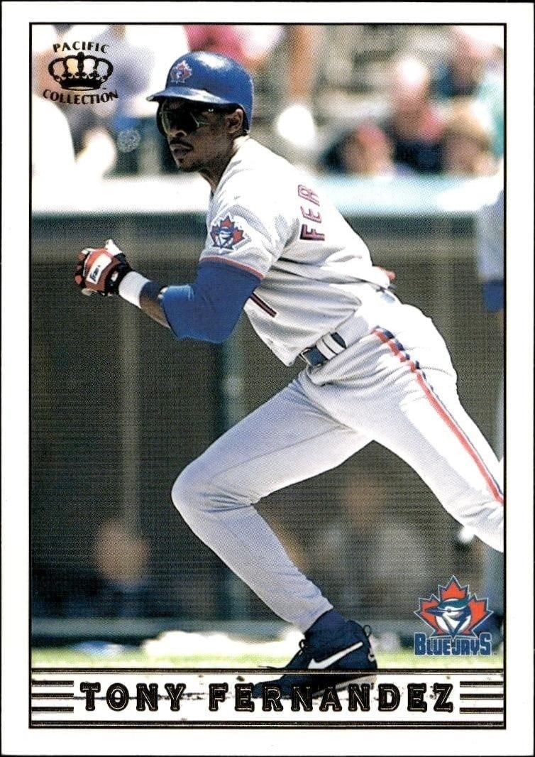 Tony Fernandez 1999 Pacific Crown Collection #297 Baseball Trading Card - Front 1999 Pacific Crown Collection Tony Fernandez #297 baseball trading card front
