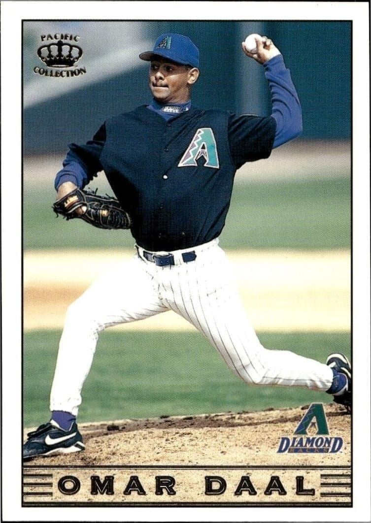 Omar Daal 1999 Pacific Crown Collection #14 Baseball Trading Card - Front 1999 Pacific Crown Collection Omar Daal #14 baseball trading card front