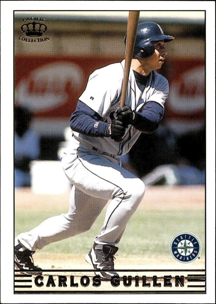 Carlos Guillen 1999 Pacific Crown Collection #263 Baseball Trading Card - Front 1999 Pacific Crown Collection Carlos Guillen #263 baseball trading card front