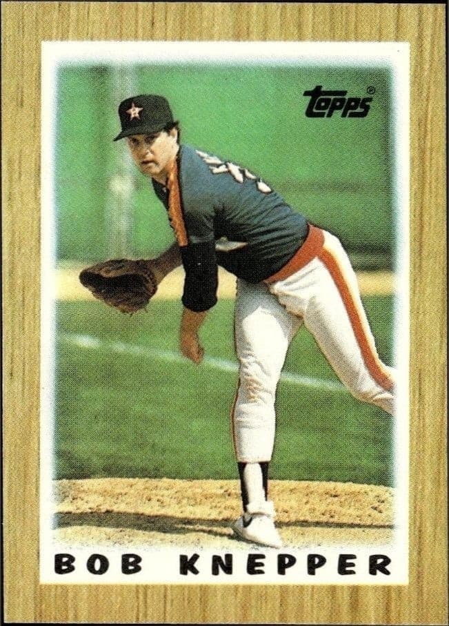 1987 Topps Minis Bob Knepper #10 trading card
