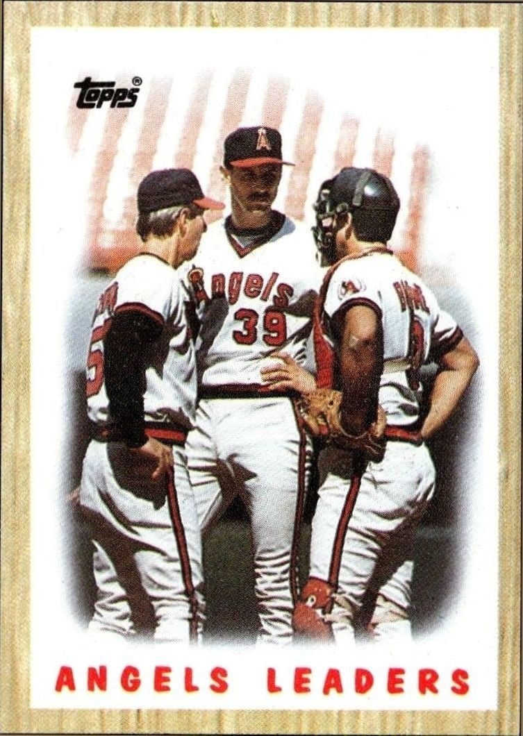 1987 Topps California Angels #556 trading card