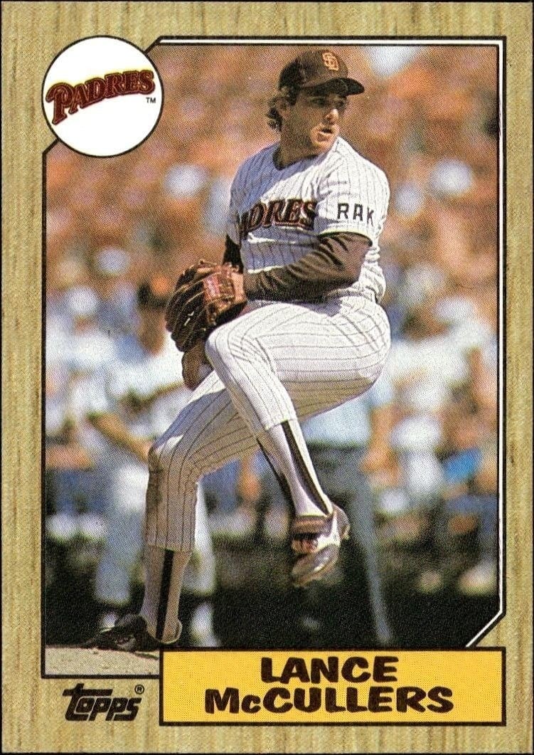 Lance McCullers 1987 Topps #559 Baseball Trading Card - Front 1987 Topps Lance McCullers #559 baseball trading card front