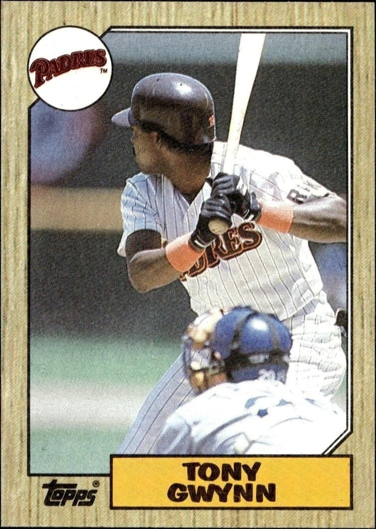 Tony Gwynn 1987 Topps #530 Baseball Trading Card - Front 1987 Topps Tony Gwynn #530 baseball trading card front