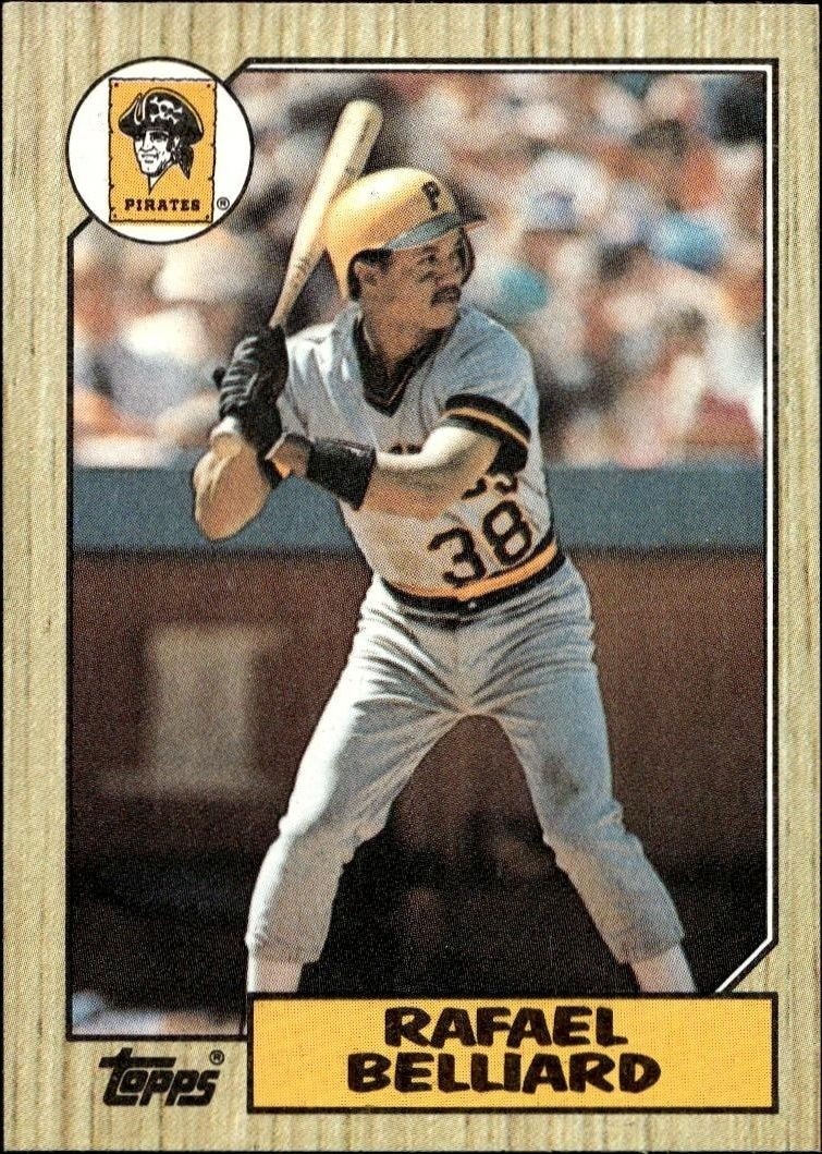 1987 Topps Rafael Belliard #541 trading card