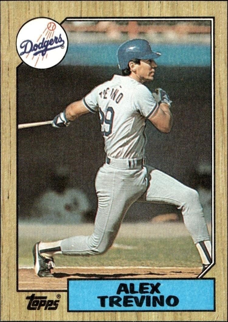 Alex Trevino 1987 Topps #173 Baseball Trading Card - Front 1987 Topps Alex Trevino #173 baseball trading card front