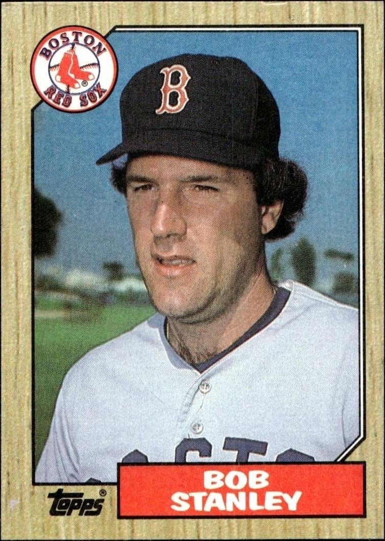 Bob Stanley 1987 Topps #175 Baseball Trading Card - Front 1987 Topps Bob Stanley #175 baseball trading card front