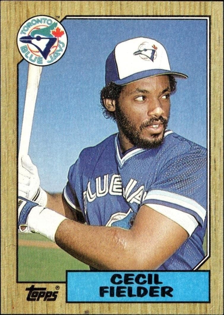 Cecil Fielder 1987 Topps #178 Baseball Trading Card - Front 1987 Topps Cecil Fielder #178 baseball trading card front