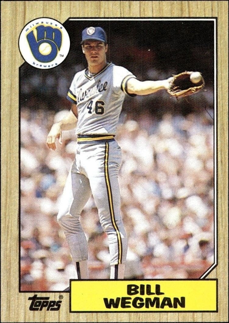 Bill Wegman 1987 Topps #179 Baseball Trading Card - Front 1987 Topps Bill Wegman #179 baseball trading card front