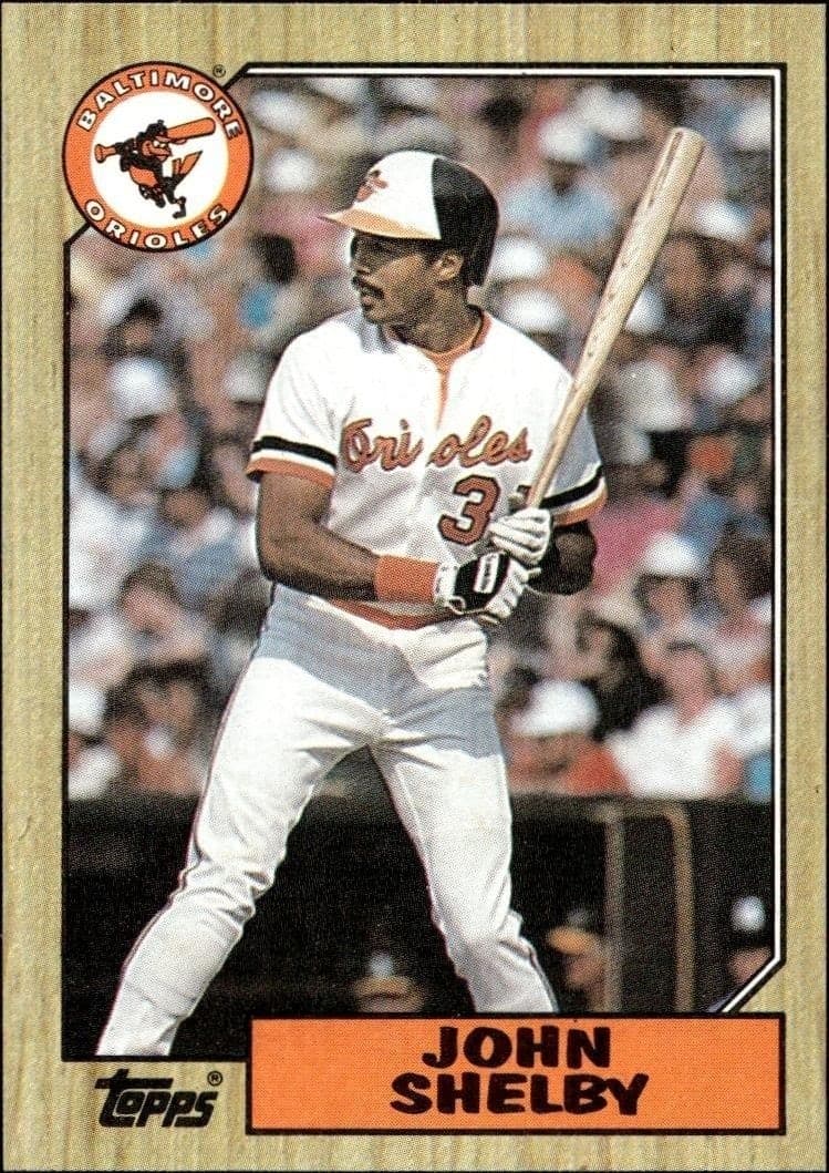 1987 Topps John Shelby #208 trading card