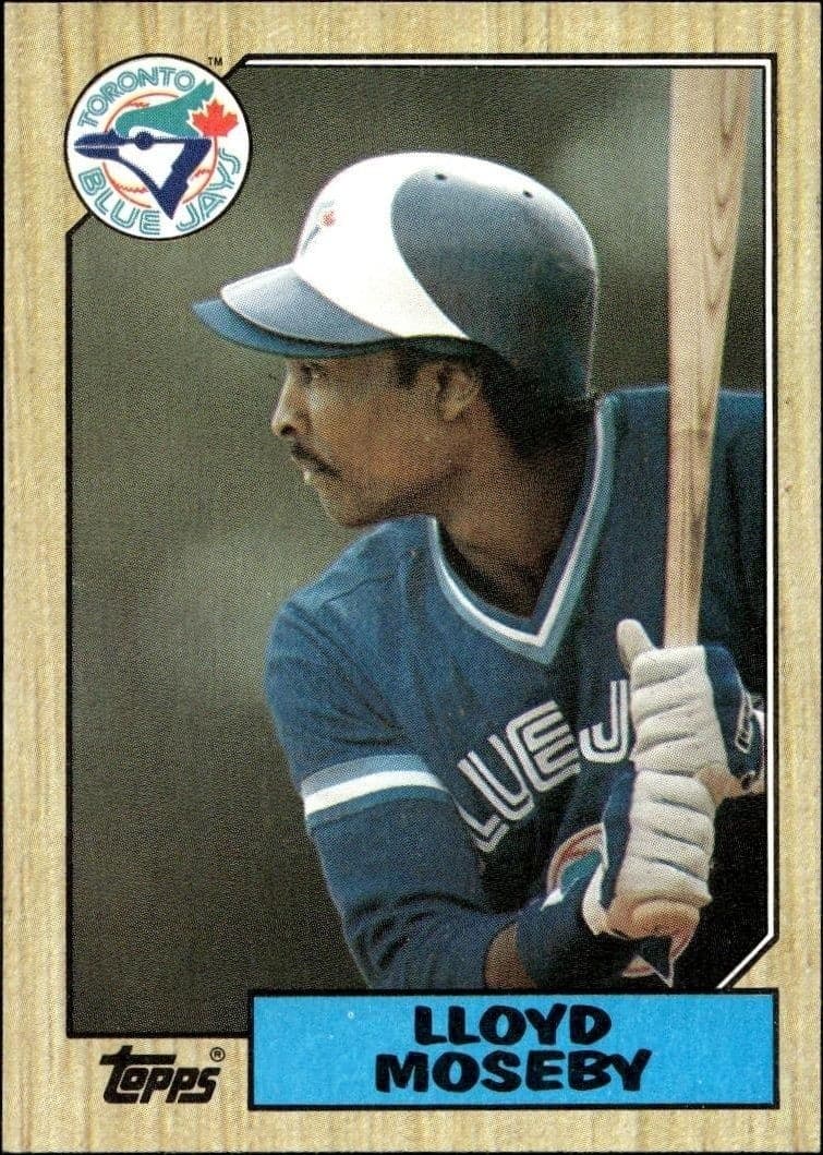 1987 Topps Lloyd Moseby #210 trading card
