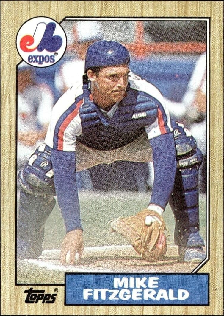 1987 Topps Mike Fitzgerald #212 trading card