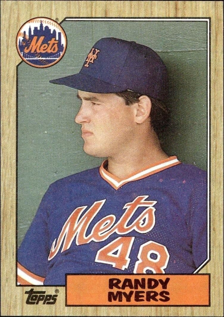 1987 Topps Randy Myers #213 trading card