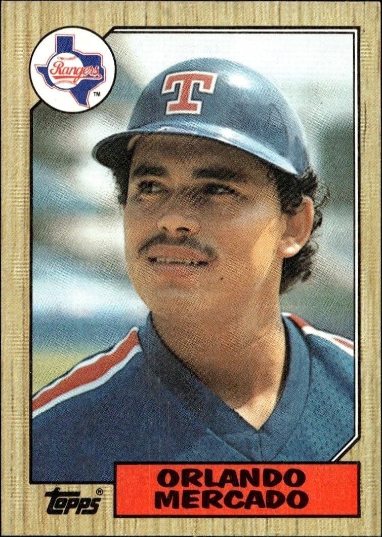 Orlando Mercado 1987 Topps #514 Baseball Trading Card - Front 1987 Topps Orlando Mercado #514 baseball trading card front