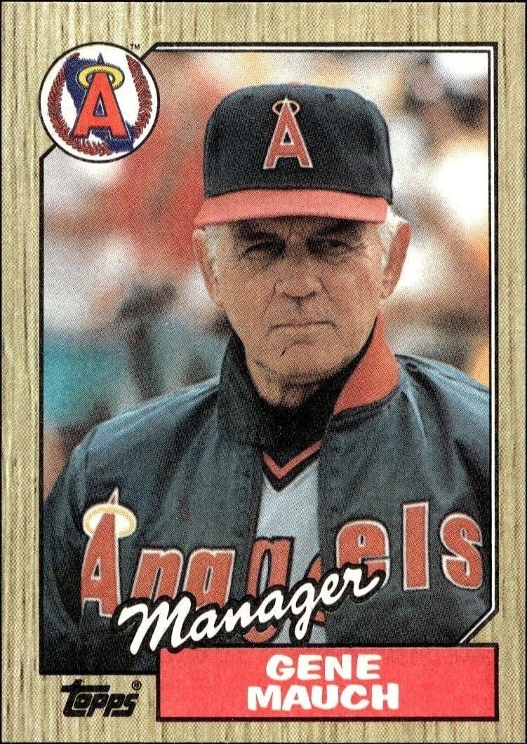 1987 Topps Gene Mauch #518 trading card