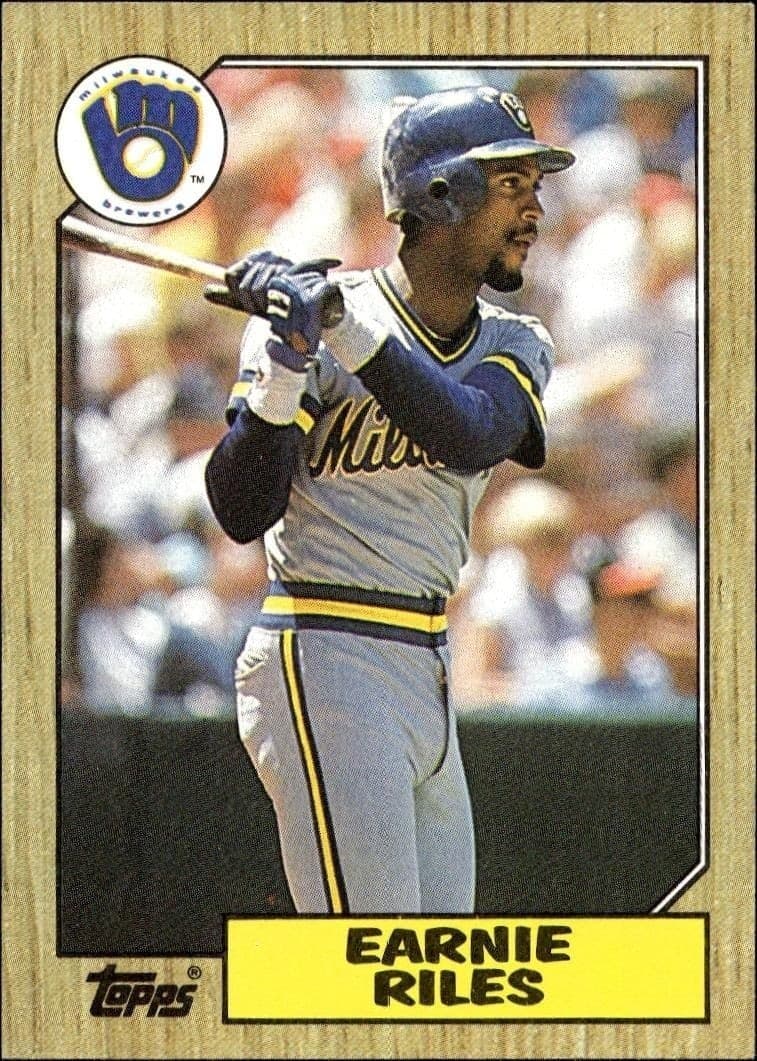 1987 Topps Earnie Riles #523 trading card