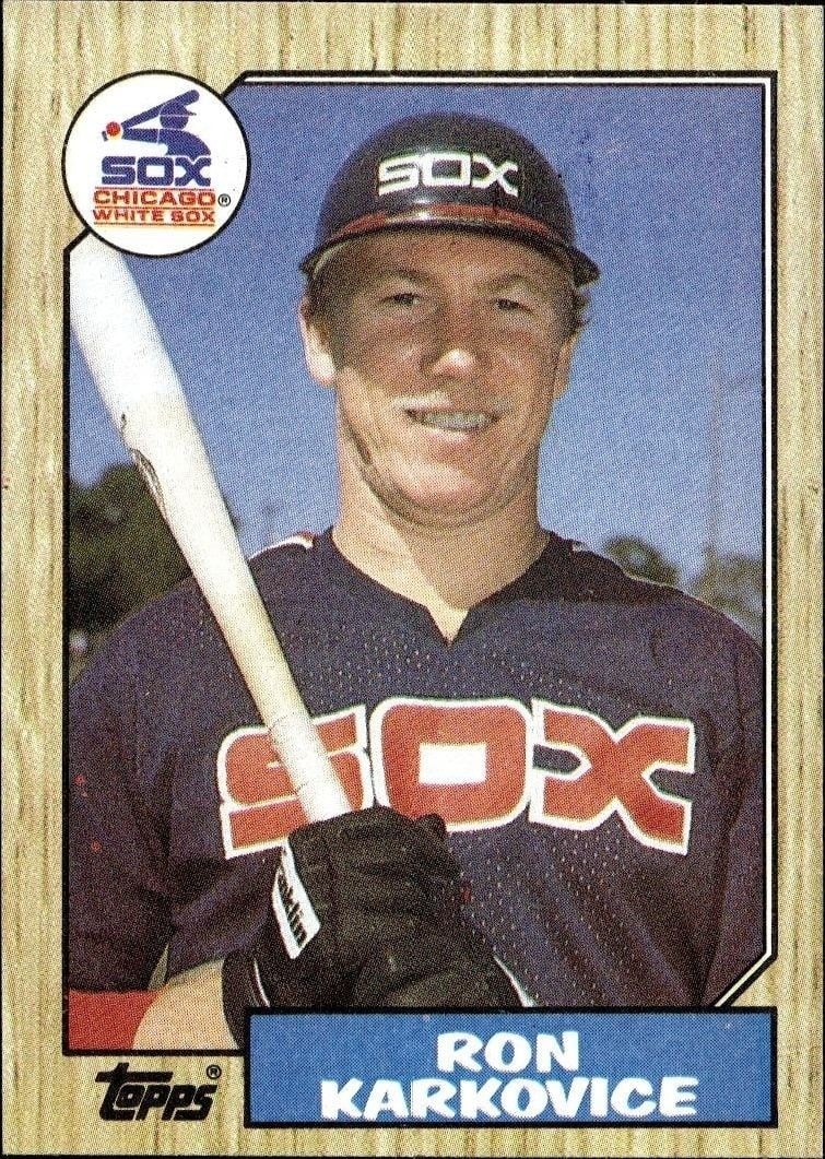 Ron Karkovice 1987 Topps #491 Baseball Trading Card - Front 1987 Topps Ron Karkovice #491 baseball trading card front