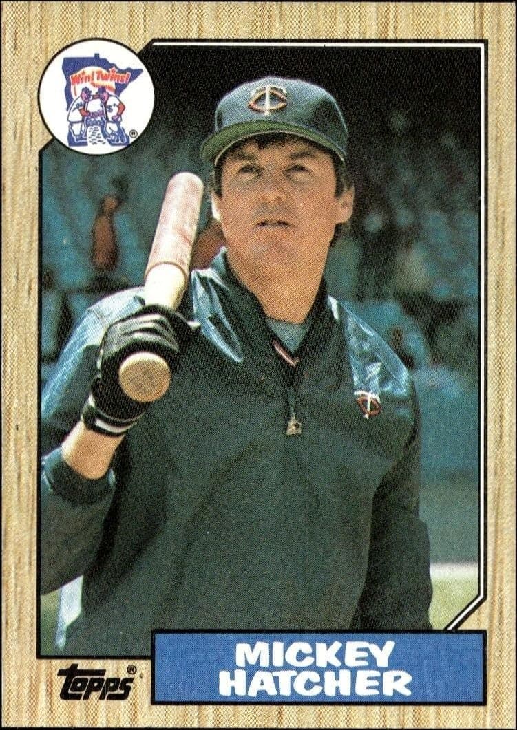 1987 Topps Mickey Hatcher #504 trading card