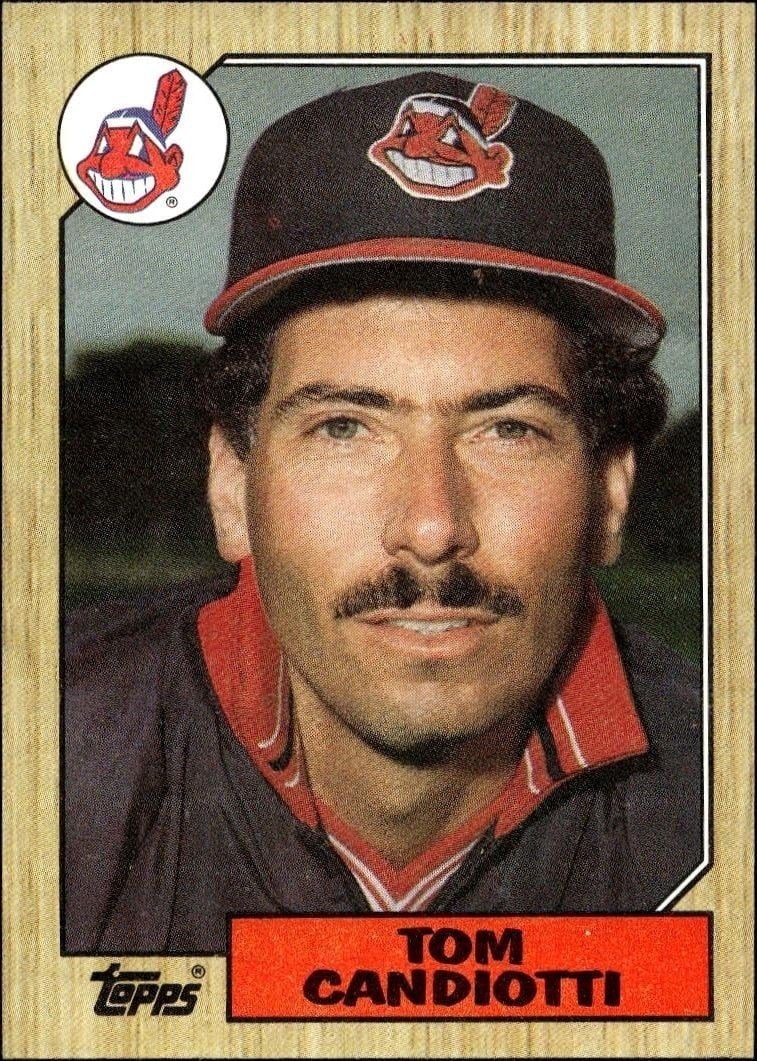 Tom Candiotti 1987 Topps #463 Baseball Trading Card - Front 1987 Topps Tom Candiotti #463 baseball trading card front