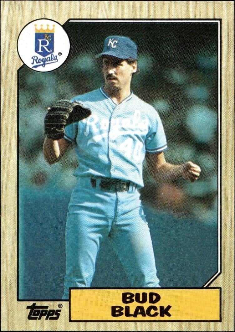 Bud Black 1987 Topps #669 Baseball Trading Card - Front 1987 Topps Bud Black #669 baseball trading card front