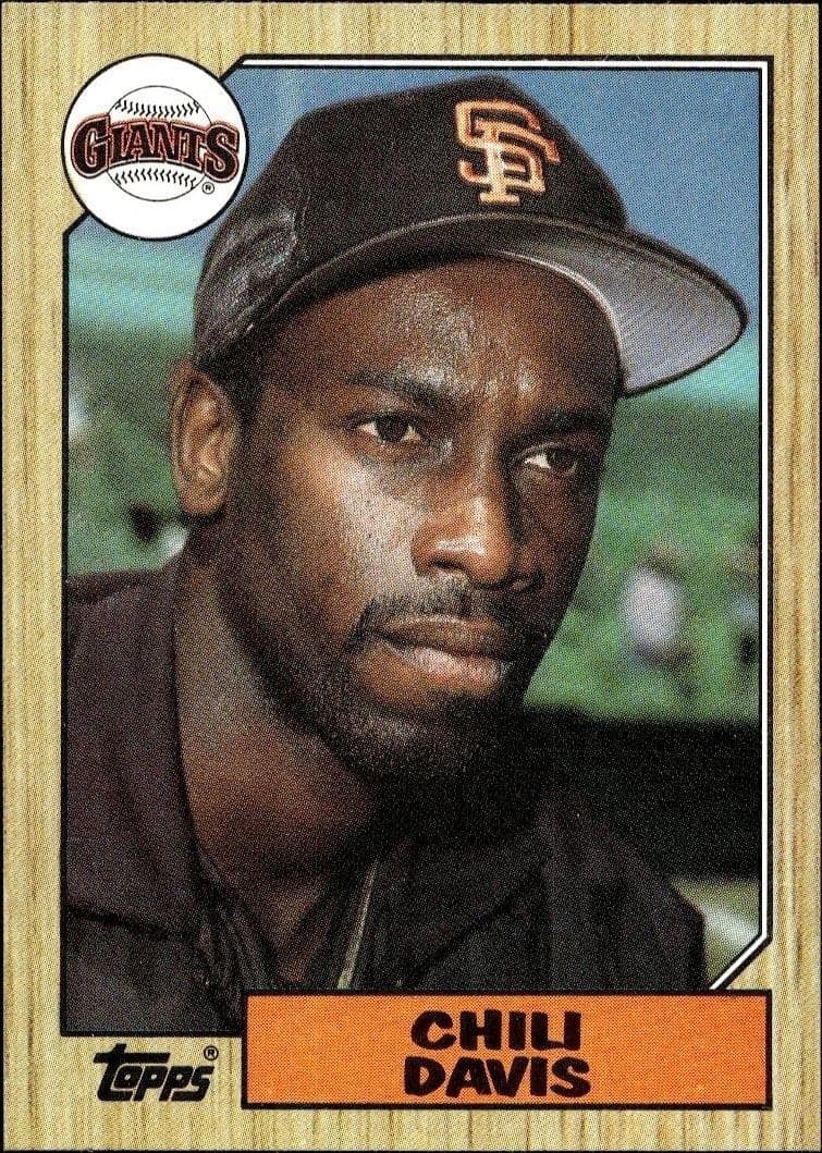 1987 Topps Chili Davis #672 trading card