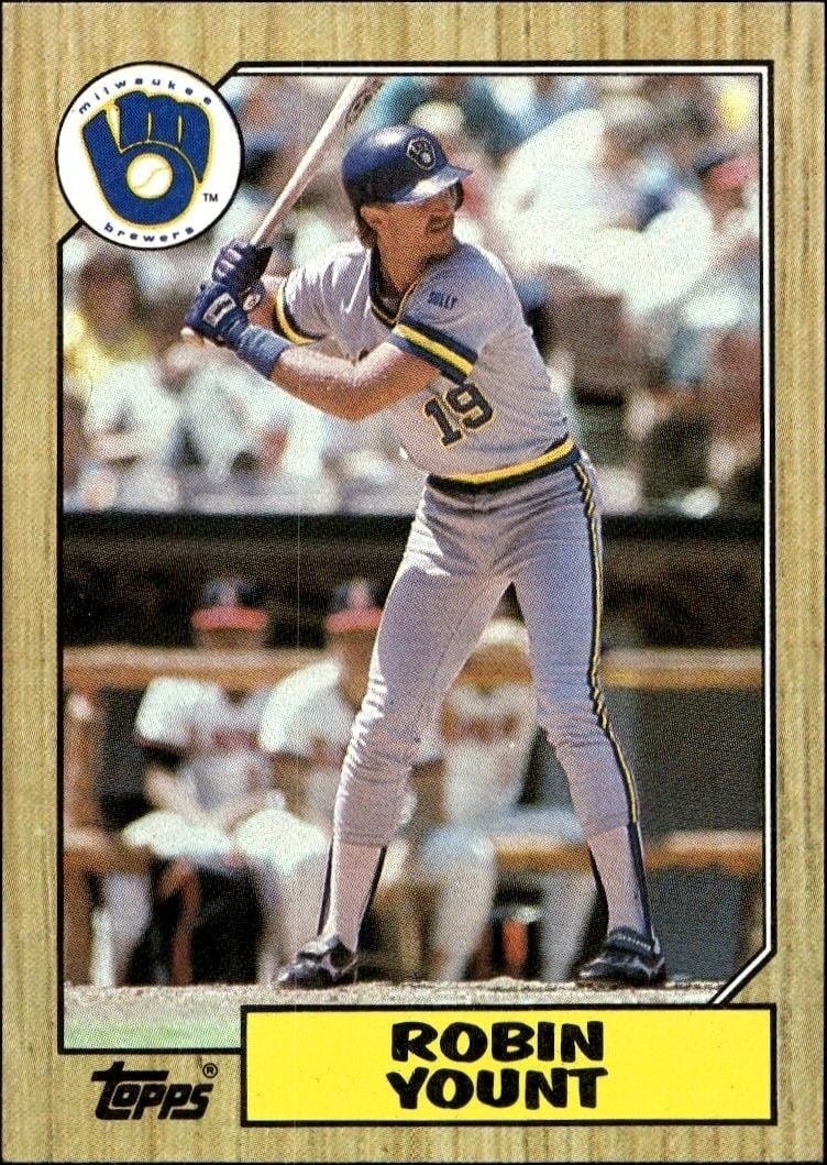 Robin Yount 1987 Topps #773 Baseball Trading Card - Front 1987 Topps Robin Yount #773 baseball trading card front