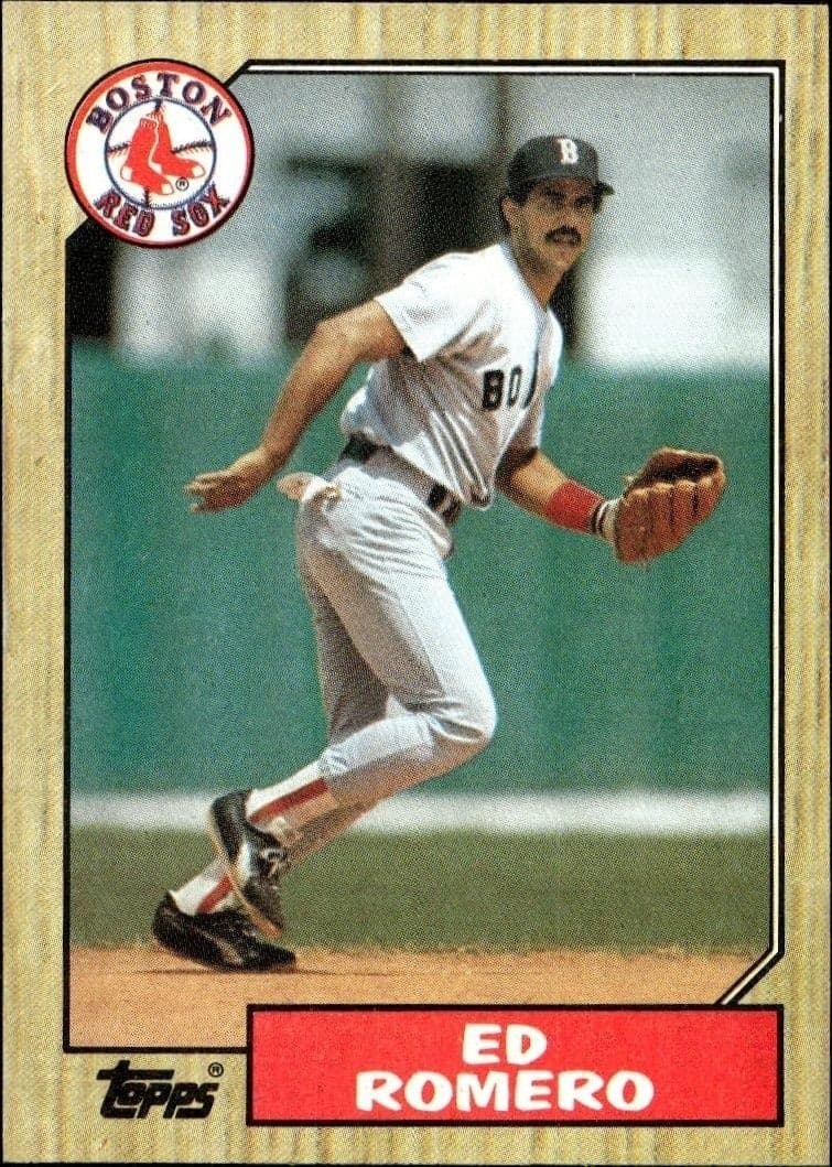 1987 Topps Ed Romero #675 trading card