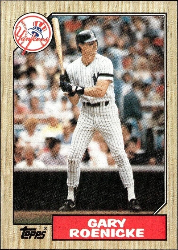 Gary Roenicke 1987 Topps #683 Baseball Trading Card - Front 1987 Topps Gary Roenicke #683 baseball trading card front