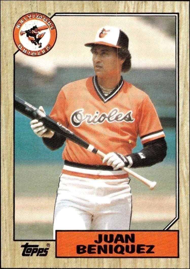 1987 Topps Juan Beniquez #688 trading card