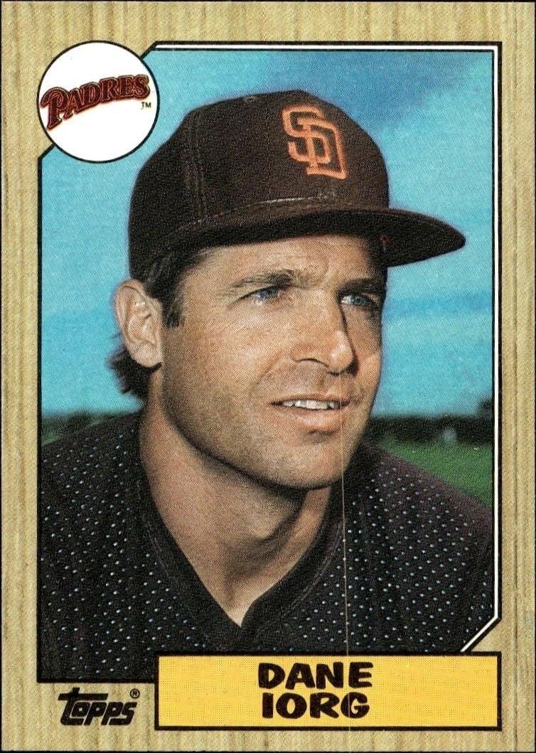 1987 Topps Dane Iorg #690 trading card