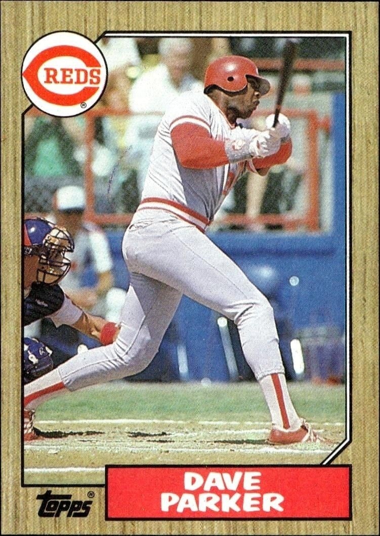 Dave Parker 1987 Topps #691 Baseball Trading Card - Front 1987 Topps Dave Parker #691 baseball trading card front