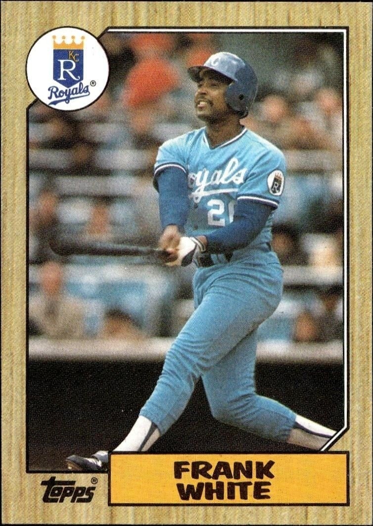 Frank White 1987 Topps #692 Baseball Trading Card - Front 1987 Topps Frank White #692 baseball trading card front