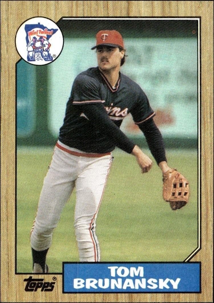 Tom Brunansky 1987 Topps #776 Baseball Trading Card - Front 1987 Topps Tom Brunansky #776 baseball trading card front