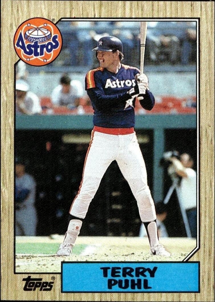 1987 Topps Terry Puhl #693 trading card