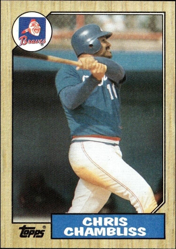 1987 Topps Chris Chambliss #777 trading card