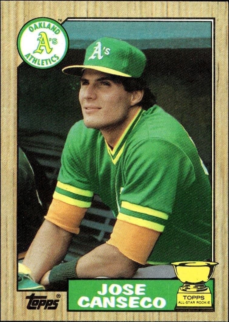1987 Topps Jose Canseco #620 trading card