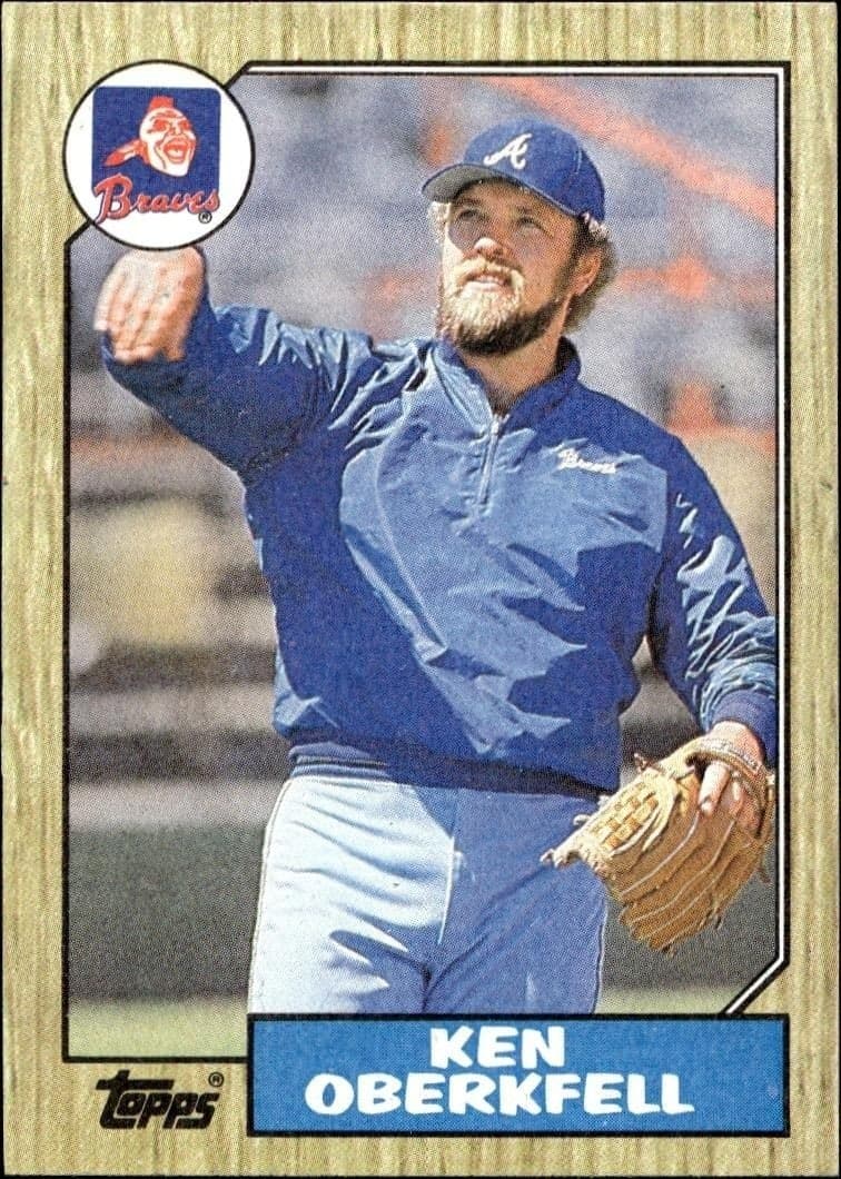 1987 Topps Ken Oberkfell #627 trading card