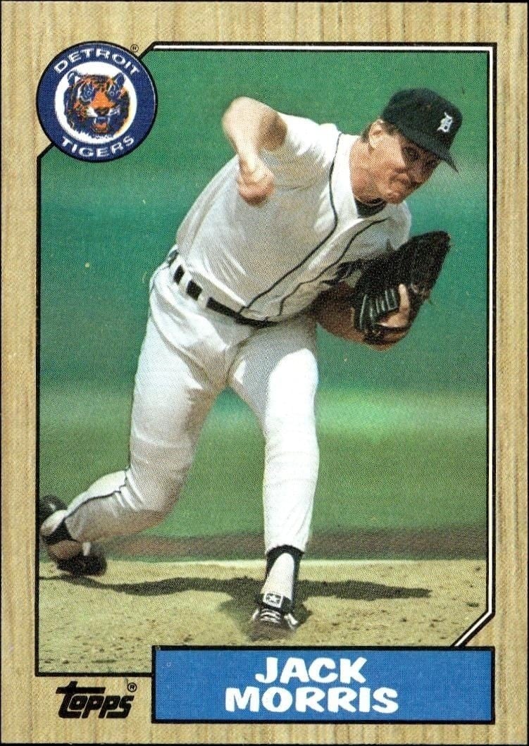 Jack Morris 1987 Topps #778 Baseball Trading Card - Front 1987 Topps Jack Morris #778 baseball trading card front