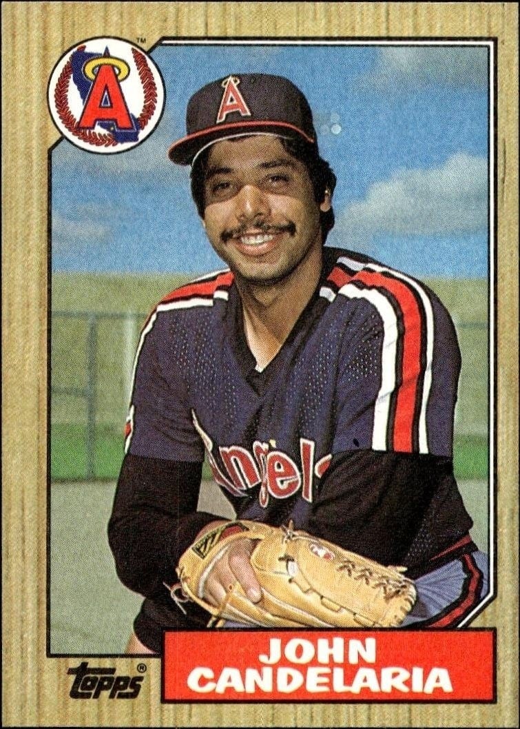 John Candelaria 1987 Topps #630 Baseball Trading Card - Front 1987 Topps John Candelaria #630 baseball trading card front