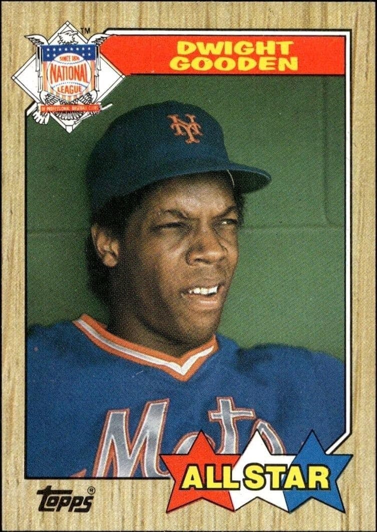 1987 Topps Dwight Gooden #603B trading card