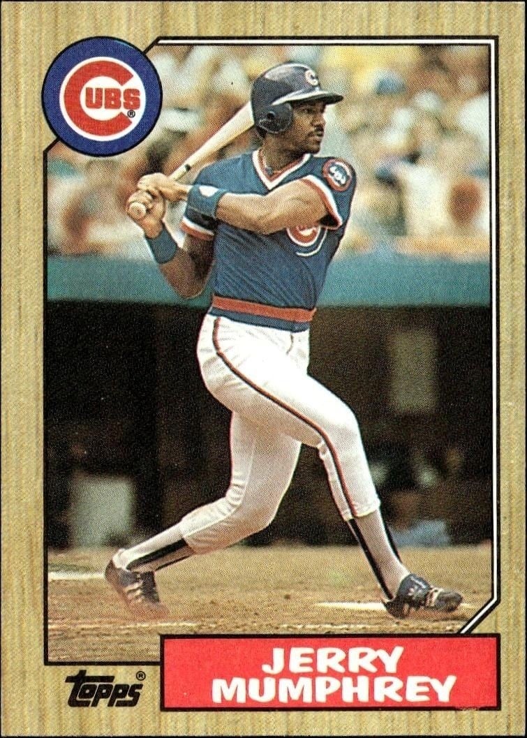 Jerry Mumphrey 1987 Topps #372 Baseball Trading Card - Front 1987 Topps Jerry Mumphrey #372 baseball trading card front