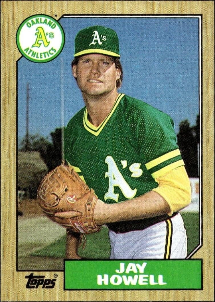 Jay Howell 1987 Topps #391 Baseball Trading Card - Front 1987 Topps Jay Howell #391 baseball trading card front