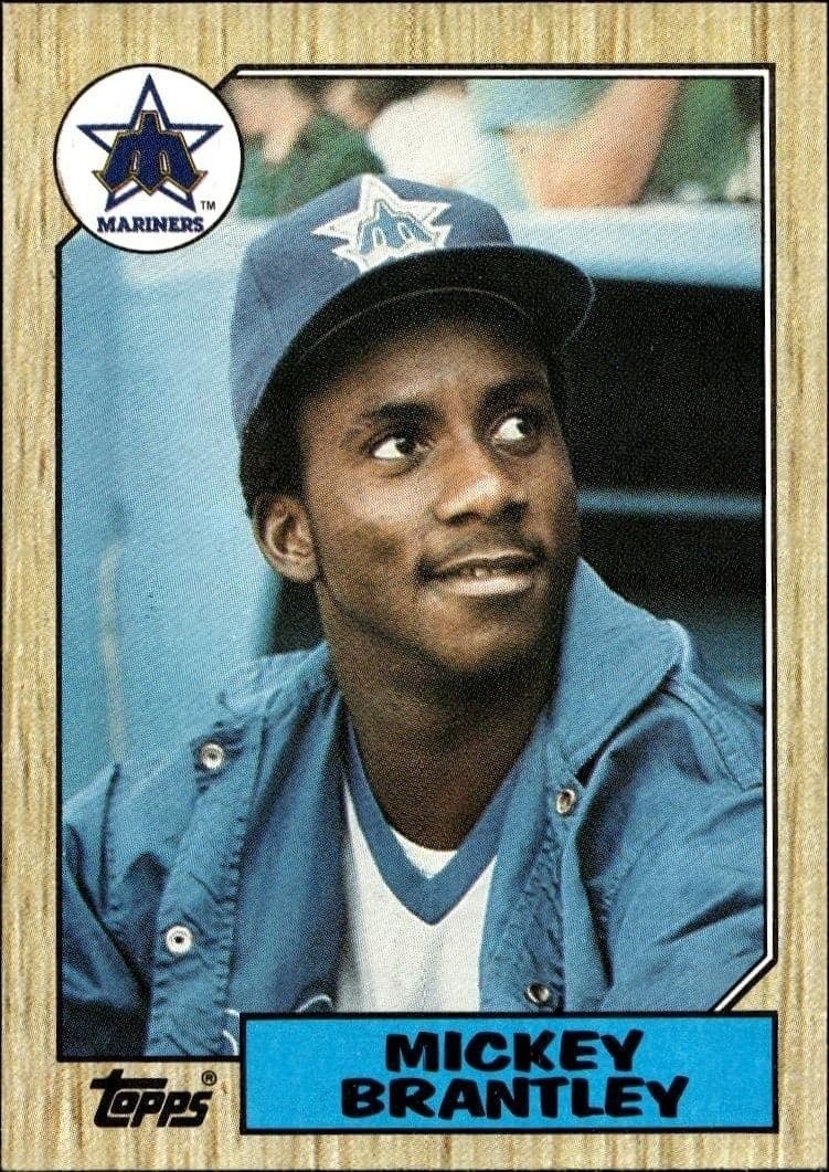 1987 Topps Mickey Brantley #347 trading card