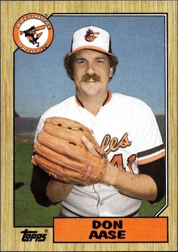 Don Aase 1987 Topps #766 Baseball Trading Card - Front 1987 Topps Don Aase #766 baseball trading card front