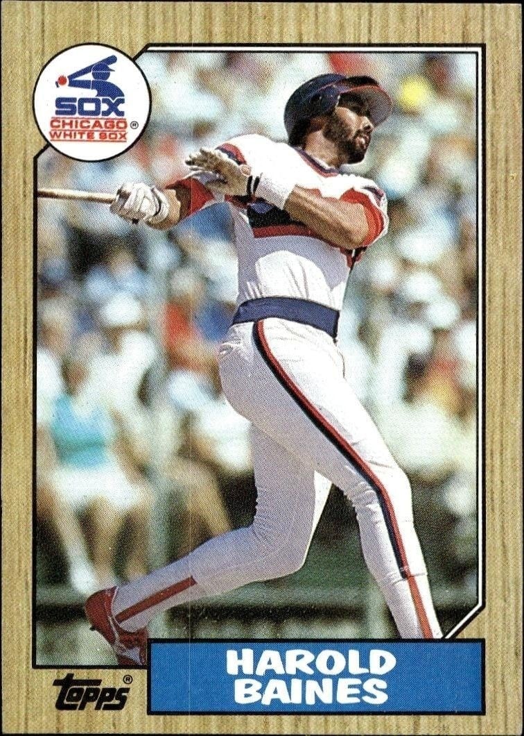 Harold Baines 1987 Topps #772 Baseball Trading Card - Front 1987 Topps Harold Baines #772 baseball trading card front