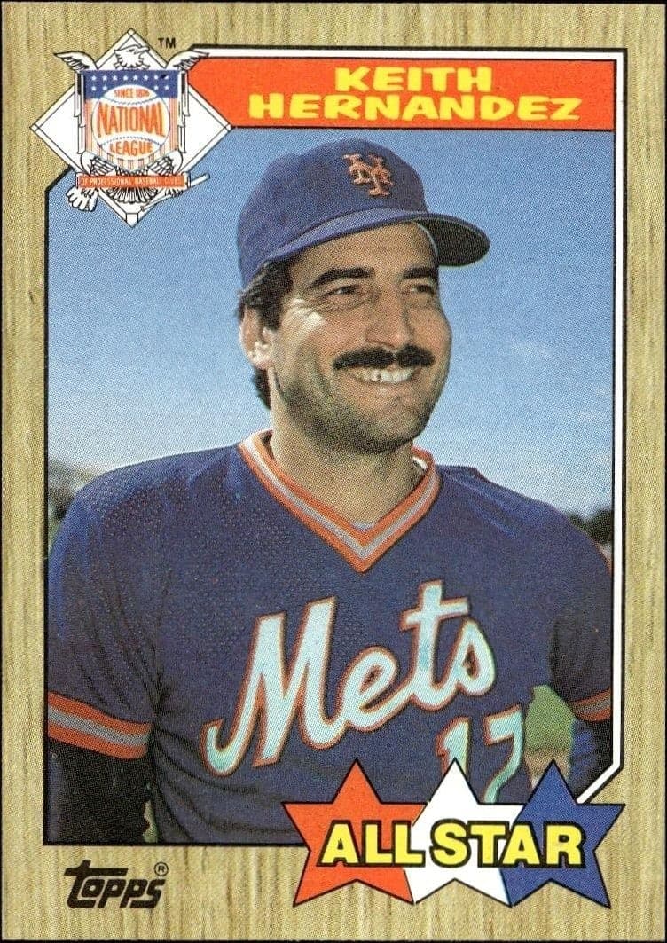 1987 Topps Keith Hernandez #595 trading card