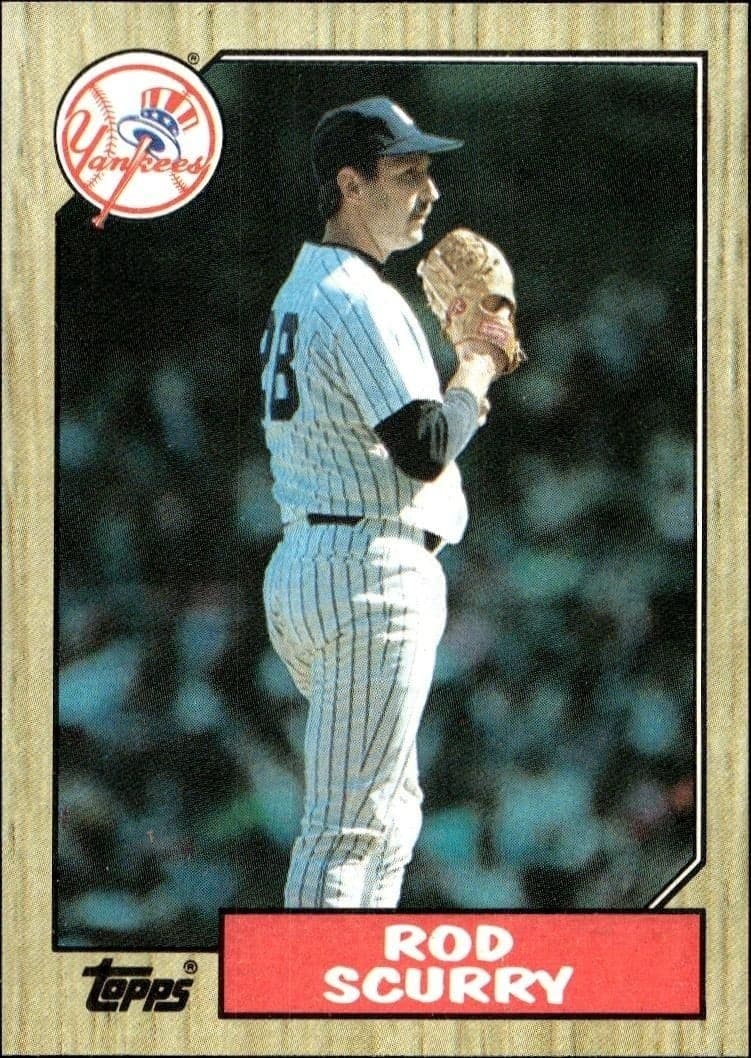 1987 Topps Rod Scurry #665 trading card