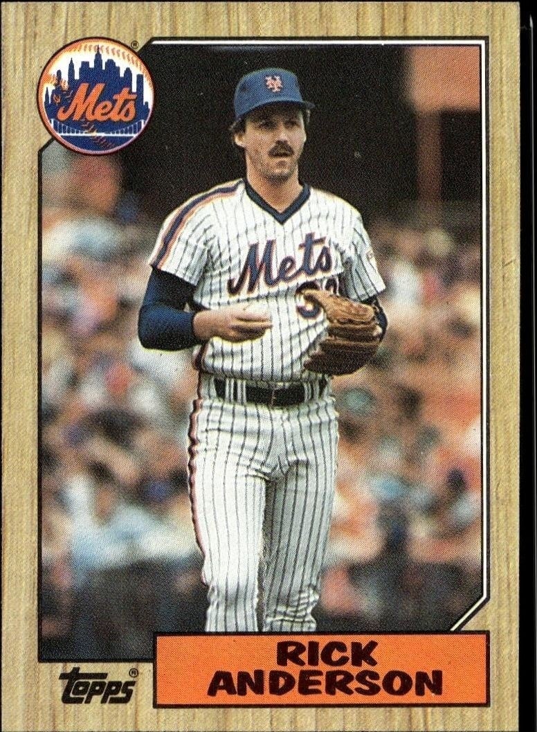 1987 Topps Rick Anderson #594 trading card