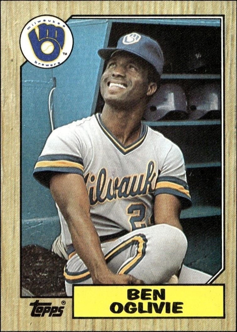 Ben Oglivie 1987 Topps #586 Baseball Trading Card - Front 1987 Topps Ben Oglivie #586 baseball trading card front