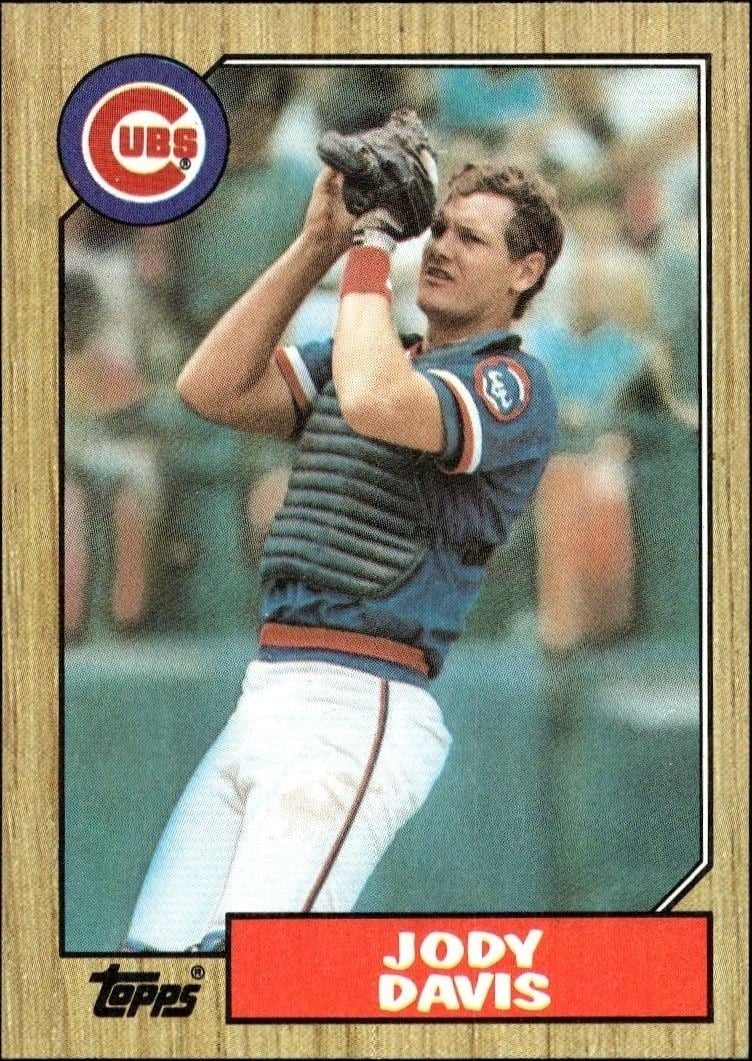 Jody Davis 1987 Topps #270 Baseball Trading Card - Front 1987 Topps Jody Davis #270 baseball trading card front