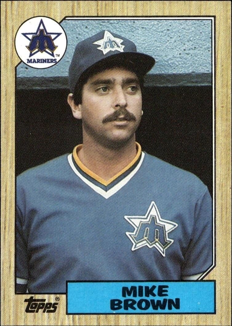 Mike Brown 1987 Topps #271 Baseball Trading Card - Front 1987 Topps Mike Brown #271 baseball trading card front